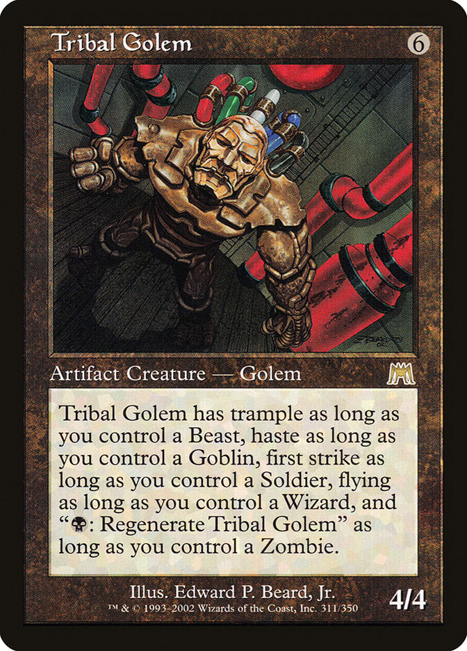 Tribal Golem [Onslaught] Foil