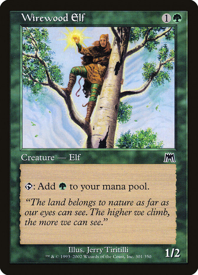 Wirewood Elf [Onslaught] Foil