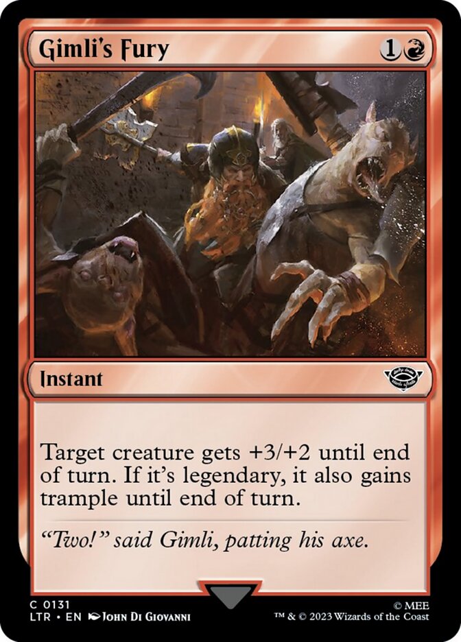Gimli's Fury [The Lord of the Rings: Tales of Middle-Earth] Foil