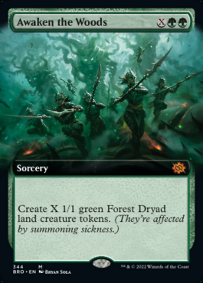 Awaken the Woods (Extended Art) [The Brothers' War] Foil