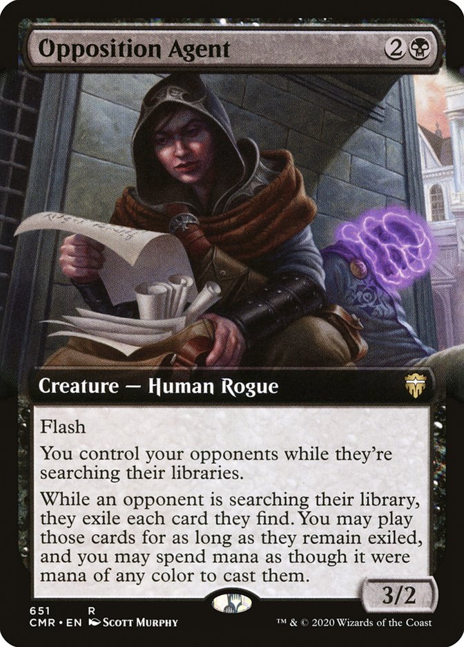 Opposition Agent (Extended Art) [Commander Legends] Foil