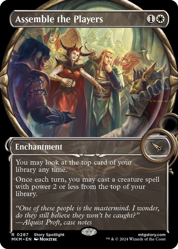 Assemble the Players (Showcase) [Murders at Karlov Manor] Foil