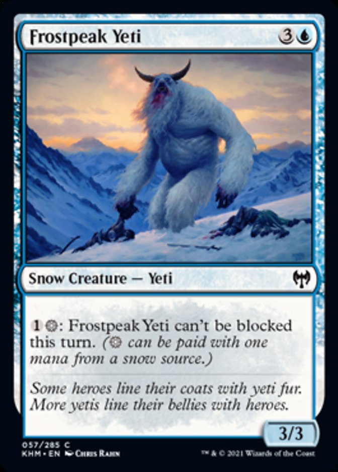 Frostpeak Yeti [Kaldheim] Foil