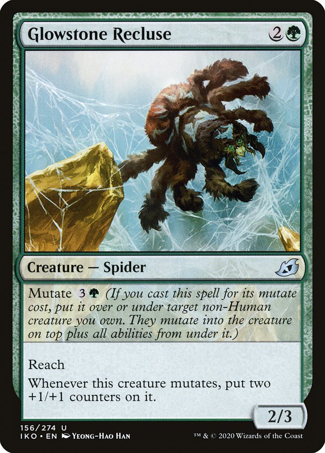 Glowstone Recluse [Ikoria: Lair of Behemoths] Foil