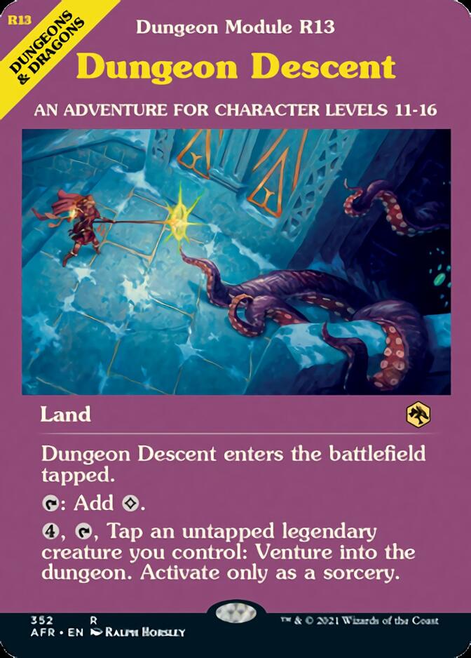 Dungeon Descent (Dungeon Module) [Dungeons & Dragons: Adventures in the Forgotten Realms] Foil
