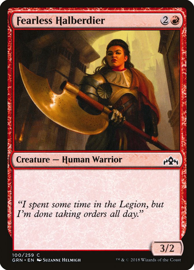 Fearless Halberdier [Guilds of Ravnica] Foil