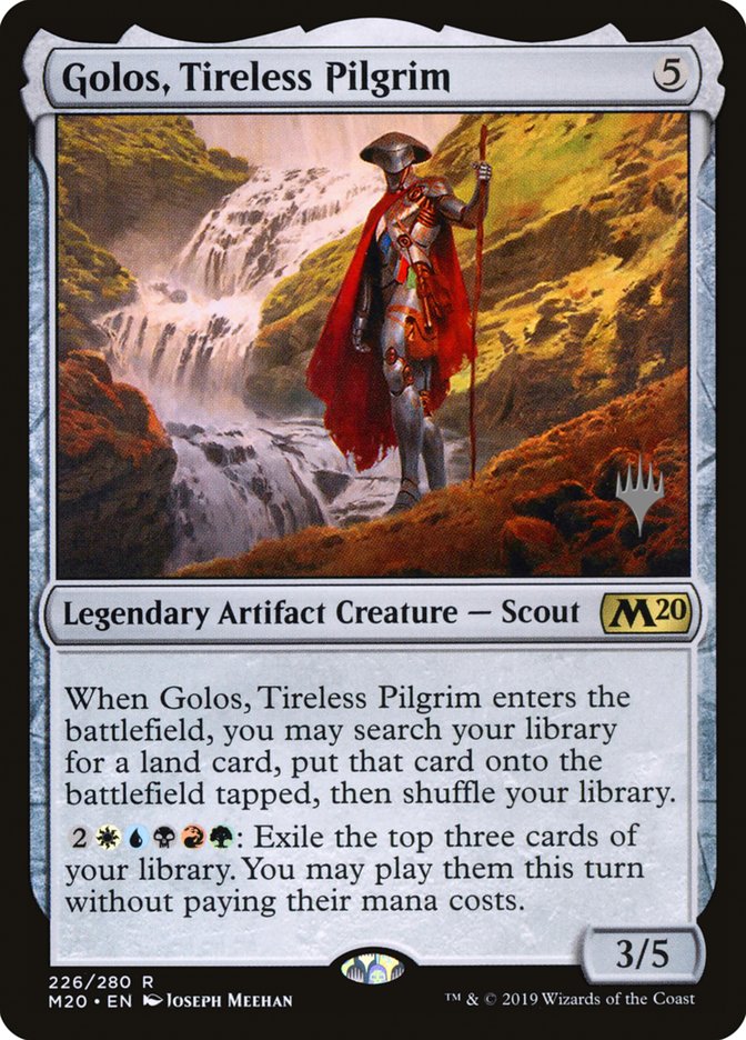 Golos, Tireless Pilgrim (Promo Pack) [Core Set 2020 Promos] Foil