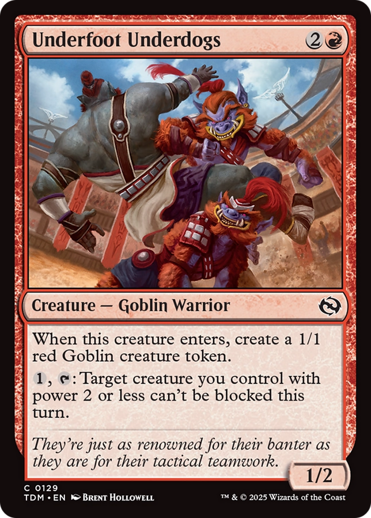 Underfoot Underdogs [Tarkir: Dragonstorm] Foil