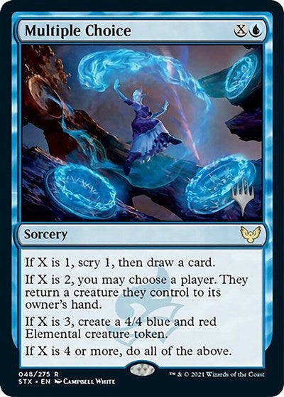 Multiple Choice (Promo Pack) [Strixhaven: School of Mages Promos] Foil