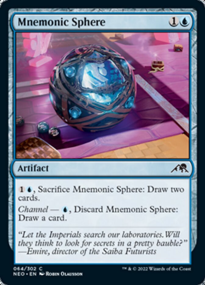 Mnemonic Sphere [Kamigawa: Neon Dynasty] Foil