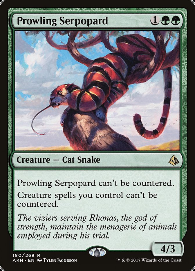 Prowling Serpopard [Amonkhet] Foil