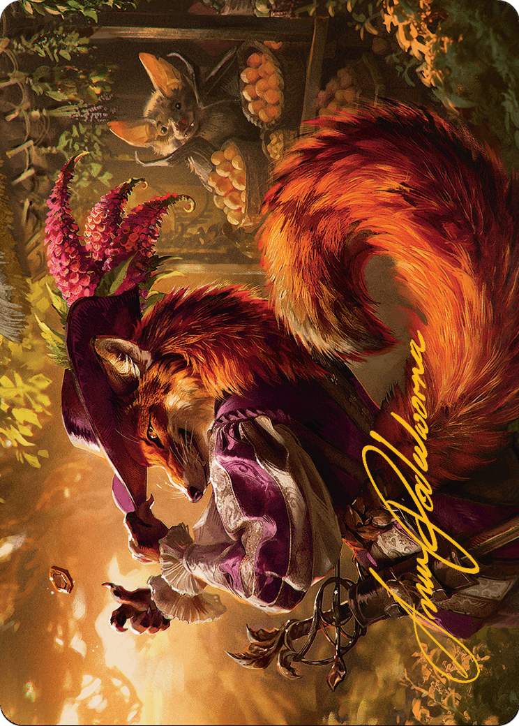 Mr. Foxglove // Mr. Foxglove  [Bloomburrow Art Series] (Borderless) Foil