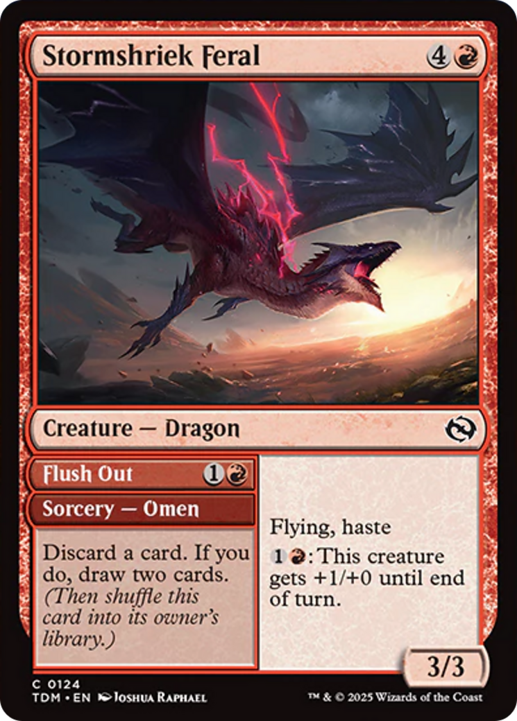 Stormshriek Feral [Tarkir: Dragonstorm] Foil