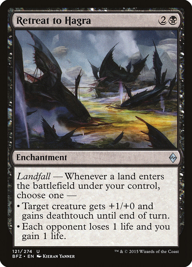 Retreat to Hagra [Battle for Zendikar] Foil