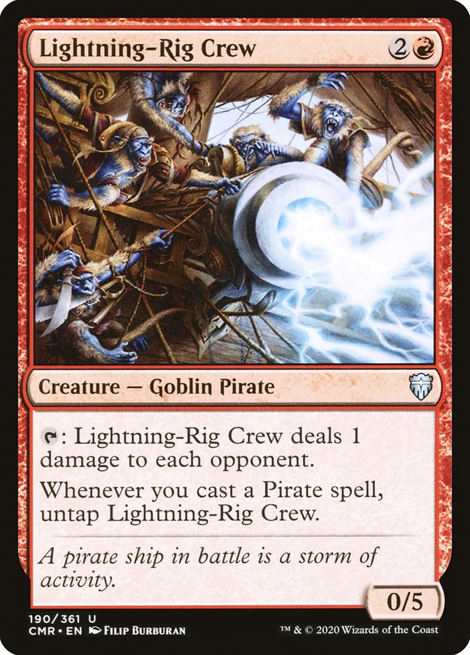 Lightning-Rig Crew [Commander Legends] Foil