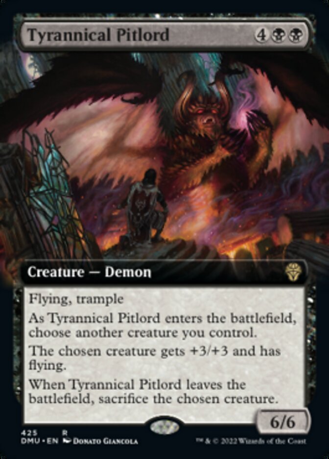 Tyrannical Pitlord (Extended Art) [Dominaria United] Foil