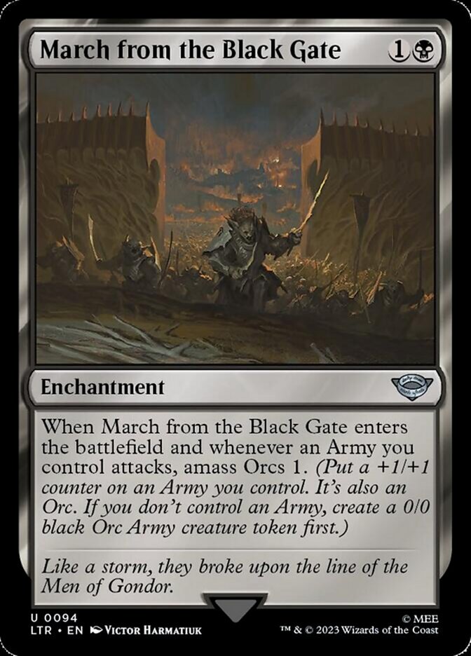 March from the Black Gate [The Lord of the Rings: Tales of Middle-Earth] Foil