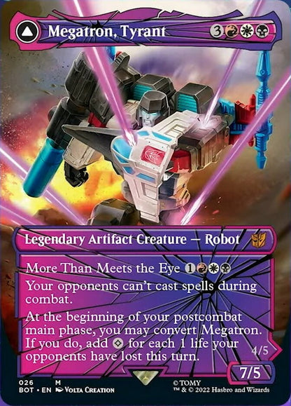 Megatron, Tyrant // Megatron, Destructive Force (Shattered Glass) [Transformers] Foil