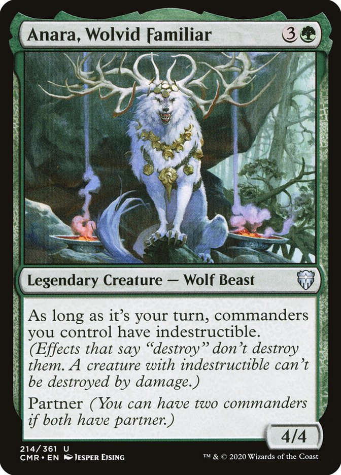 Anara, Wolvid Familiar [Commander Legends] Foil