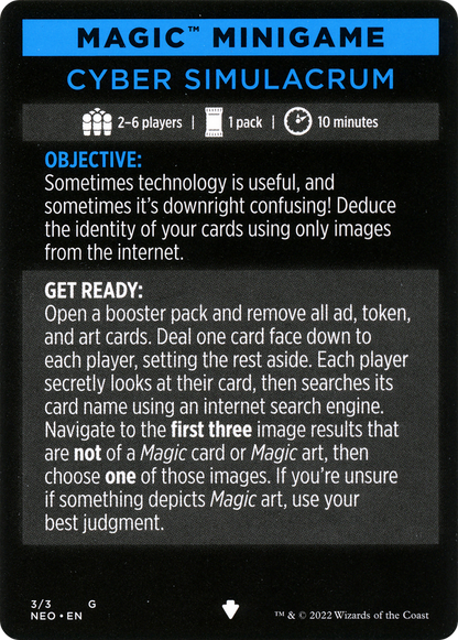Cyber Simulacrum // Cyber Simulacrum (cont'd)  [Kamigawa: Neon Dynasty Minigames] Foil