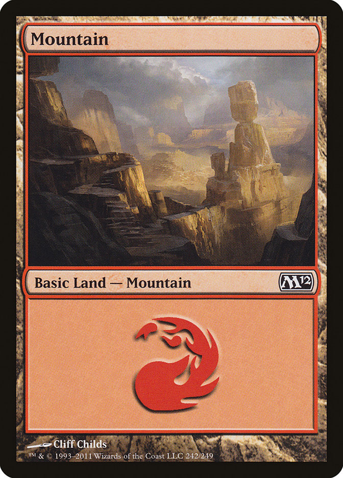 Mountain (242) [Magic 2012] Foil