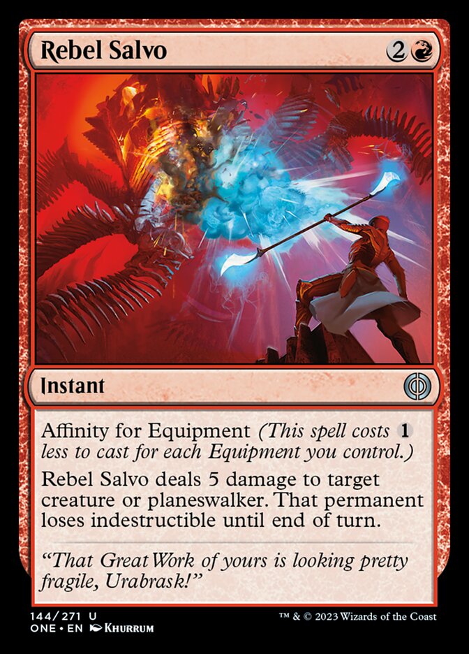Rebel Salvo [Phyrexia: All Will Be One] Foil
