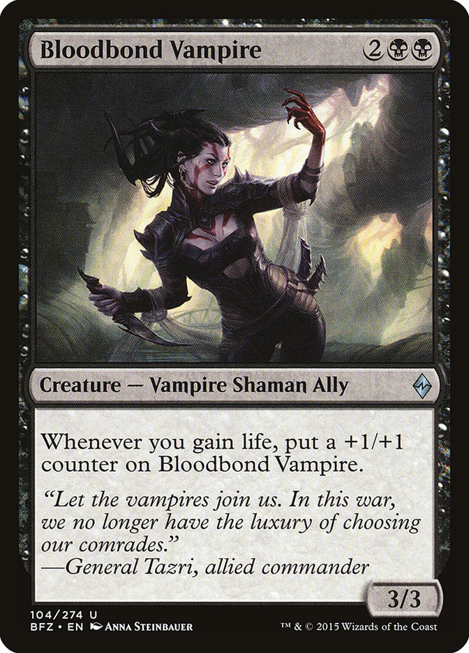 Bloodbond Vampire [Battle for Zendikar] Foil