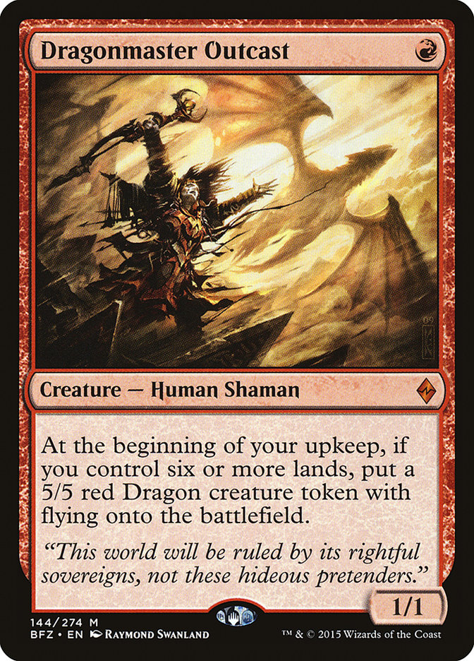 Dragonmaster Outcast [Battle for Zendikar] Foil