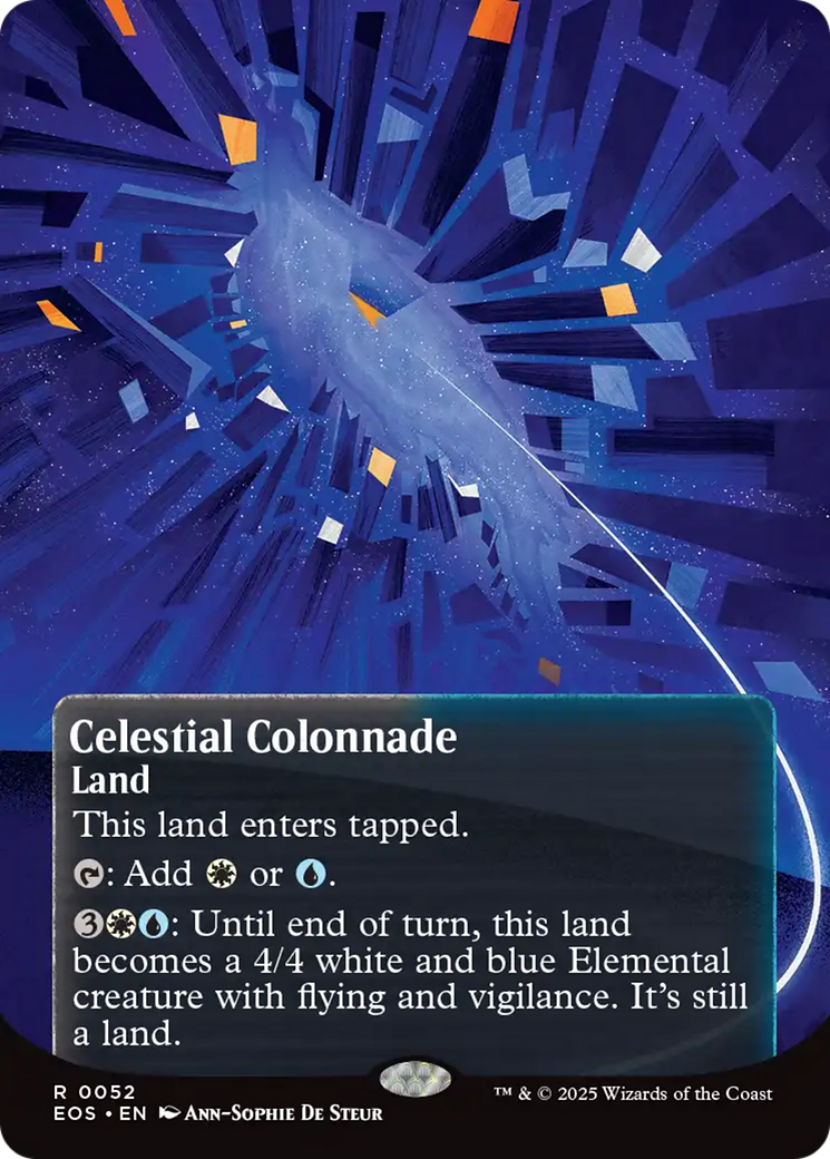 Celestial Colonnade (0052) (Borderless) [Edge of Eternities: Stellar Sights] Foil