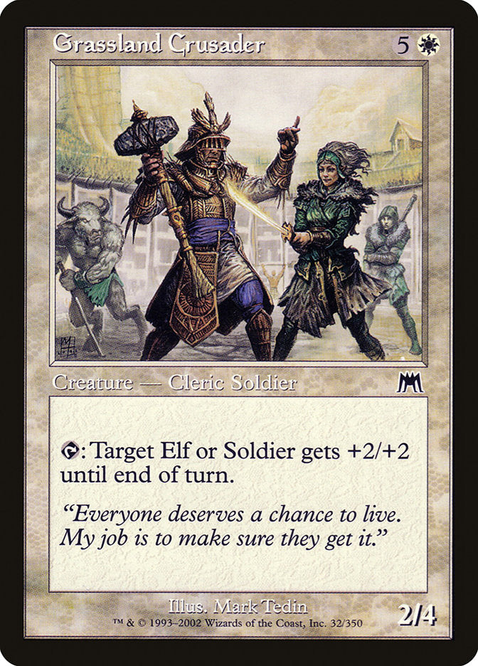 Grassland Crusader [Onslaught] Foil