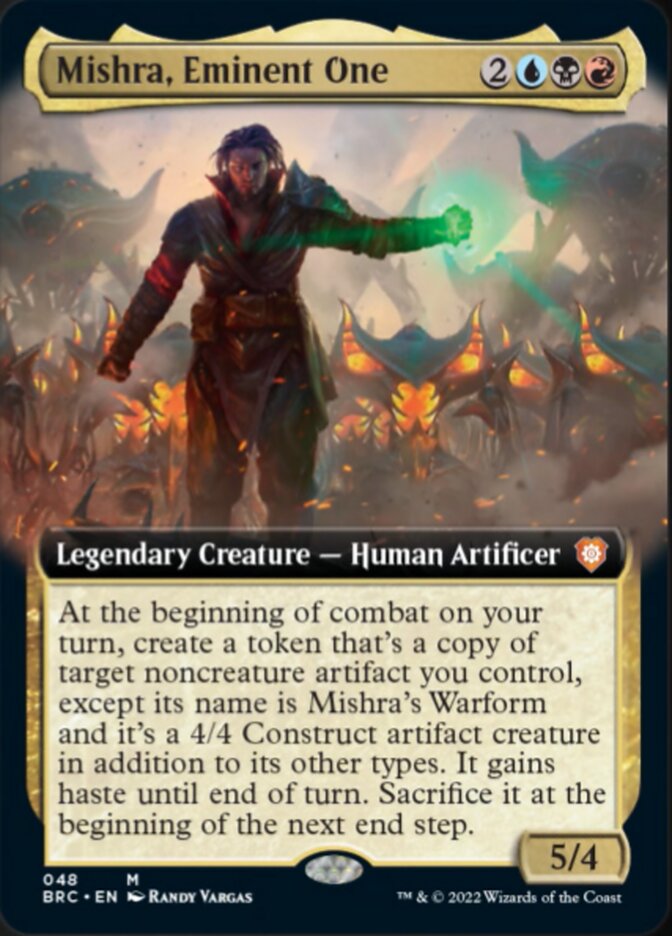 Mishra, Eminent One (Extended Art) [The Brothers' War Commander] Foil