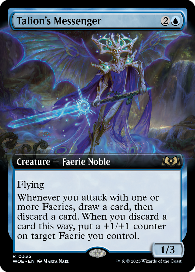 Talion's Messenger (Extended Art) [Wilds of Eldraine] Foil