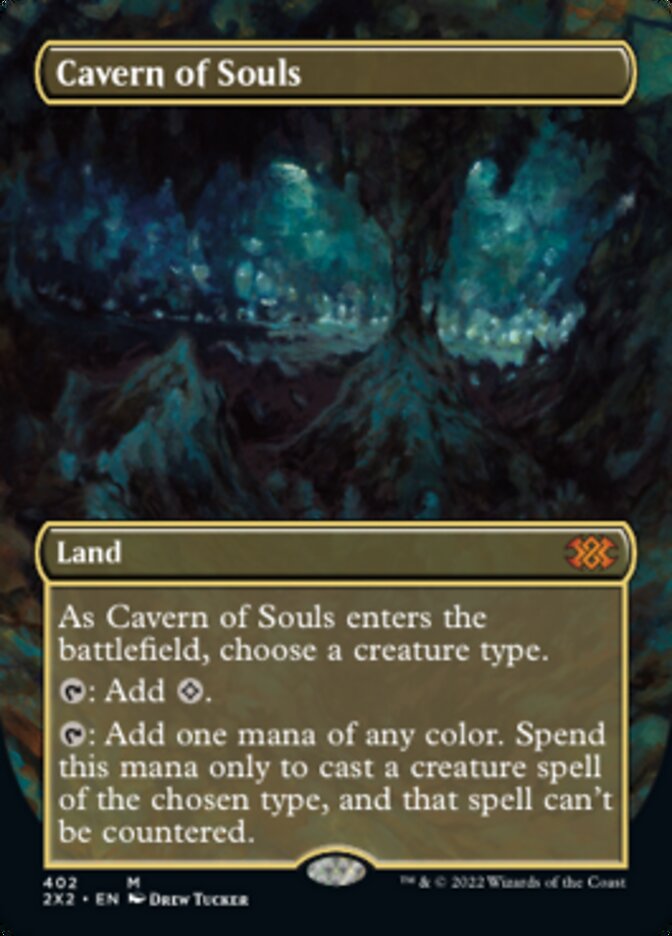 Cavern of Souls (Borderless Alternate Art) [Double Masters 2022] Foil