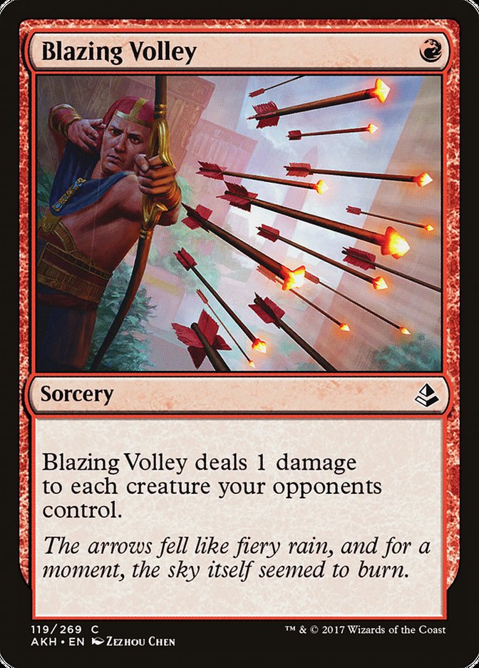 Blazing Volley [Amonkhet] Foil