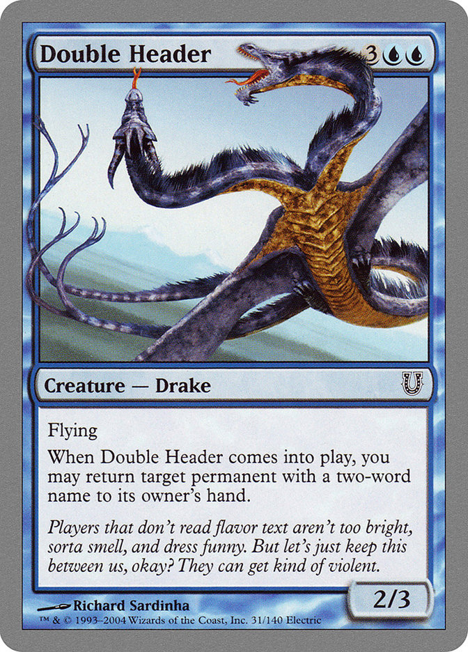 Double Header [Unhinged] Foil