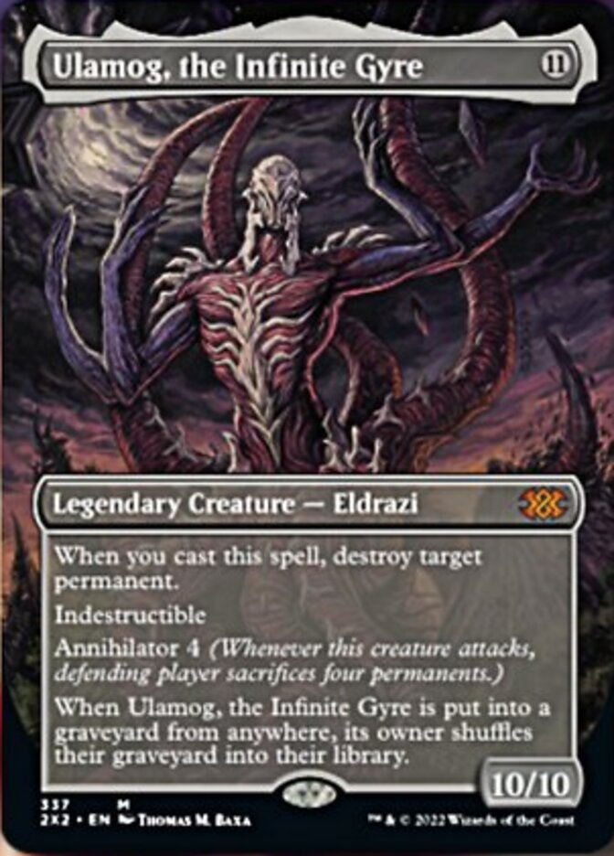 Ulamog, the Infinite Gyre (Borderless Alternate Art) [Double Masters 2022] Foil