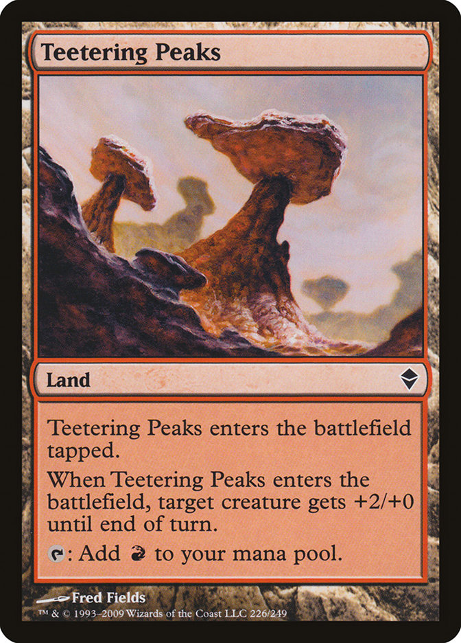Teetering Peaks [Zendikar] Foil