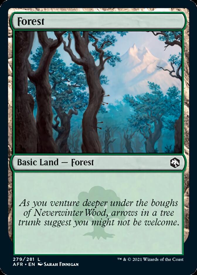 Forest (279) [Dungeons & Dragons: Adventures in the Forgotten Realms] Foil