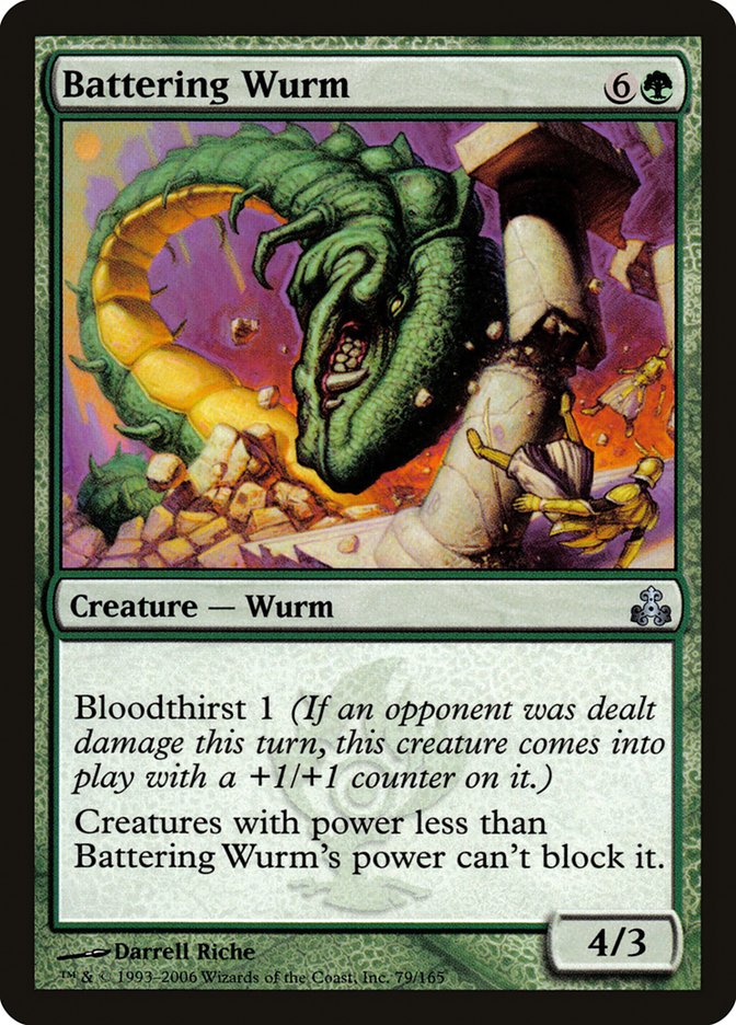 Battering Wurm [Guildpact] Foil
