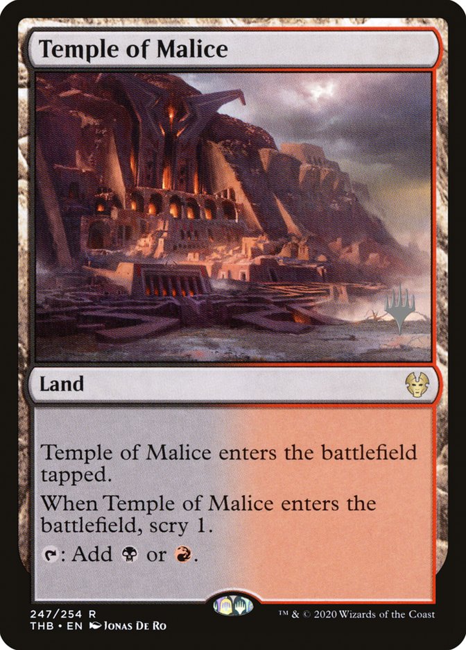 Temple of Malice (Promo Pack) [Theros Beyond Death Promos] Foil