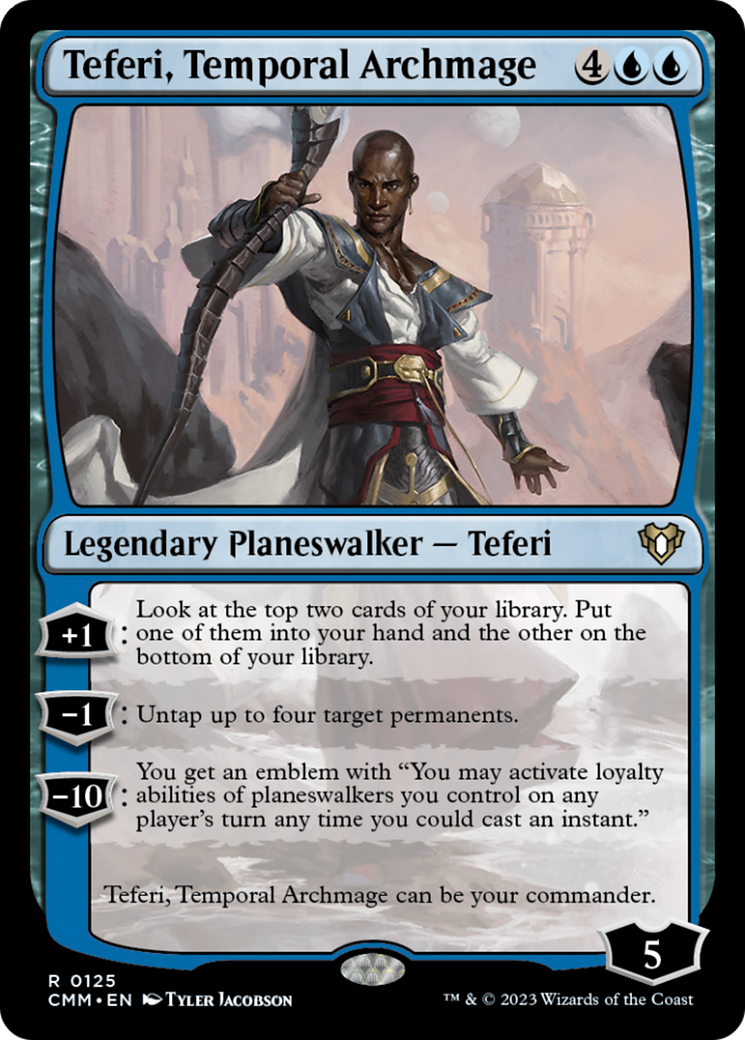 Teferi, Temporal Archmage [Commander Masters] Foil