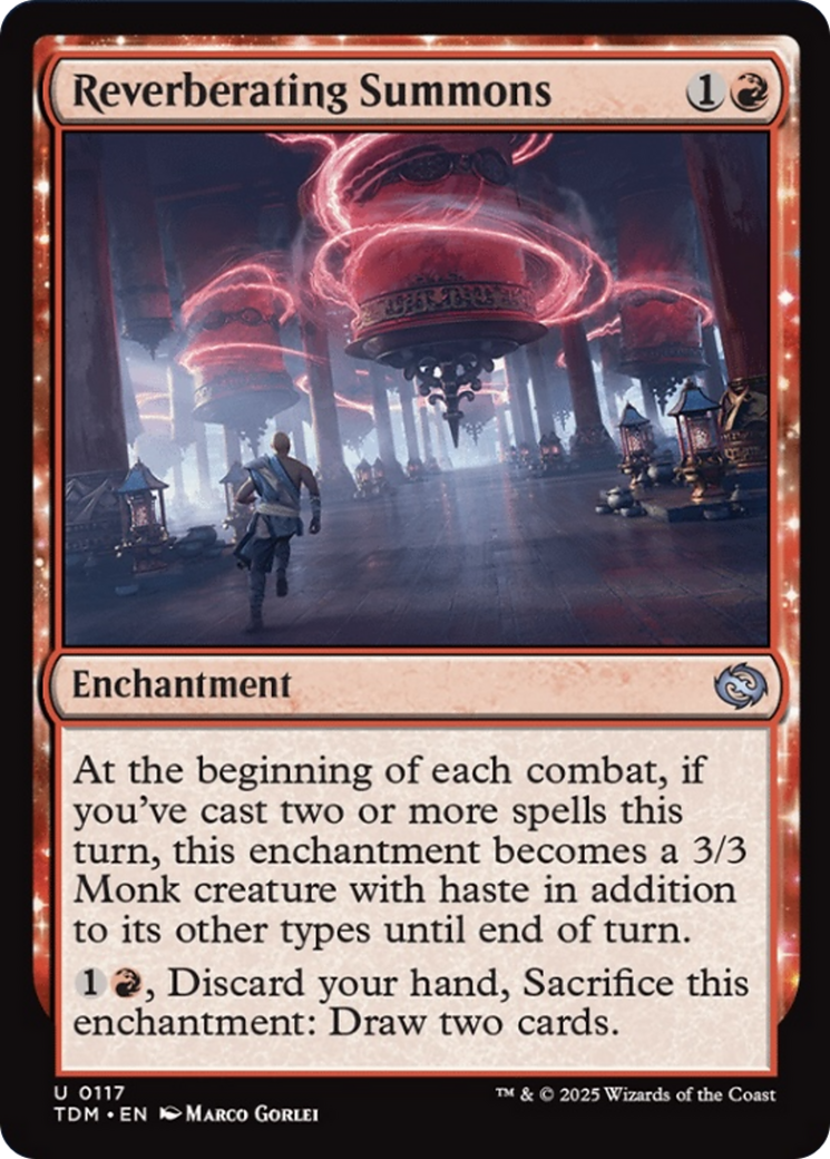 Reverberating Summons [Tarkir: Dragonstorm] Foil