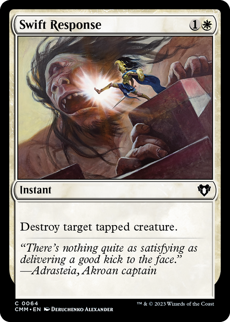 Swift Response [Commander Masters] Foil