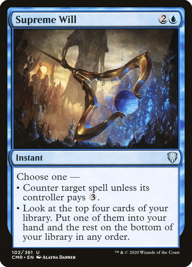 Supreme Will [Commander Legends] Foil