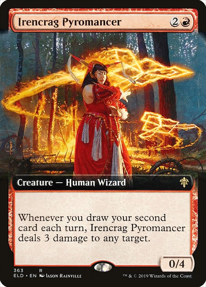 Irencrag Pyromancer (Extended Art) [Throne of Eldraine] Foil