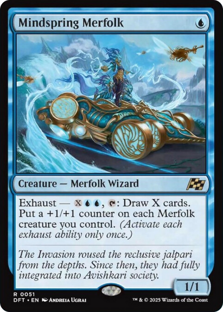 Mindspring Merfolk [Aetherdrift] Foil