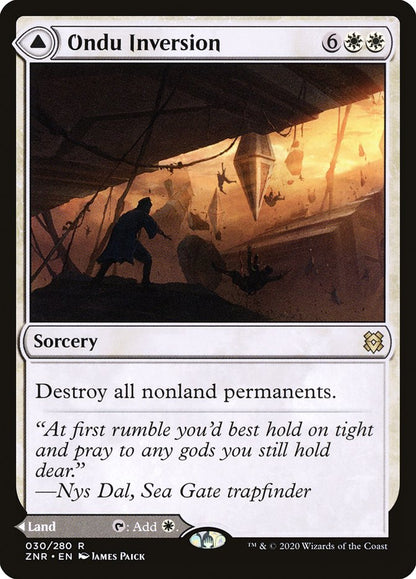 Ondu Inversion // Ondu Skyruins [Zendikar Rising] Foil