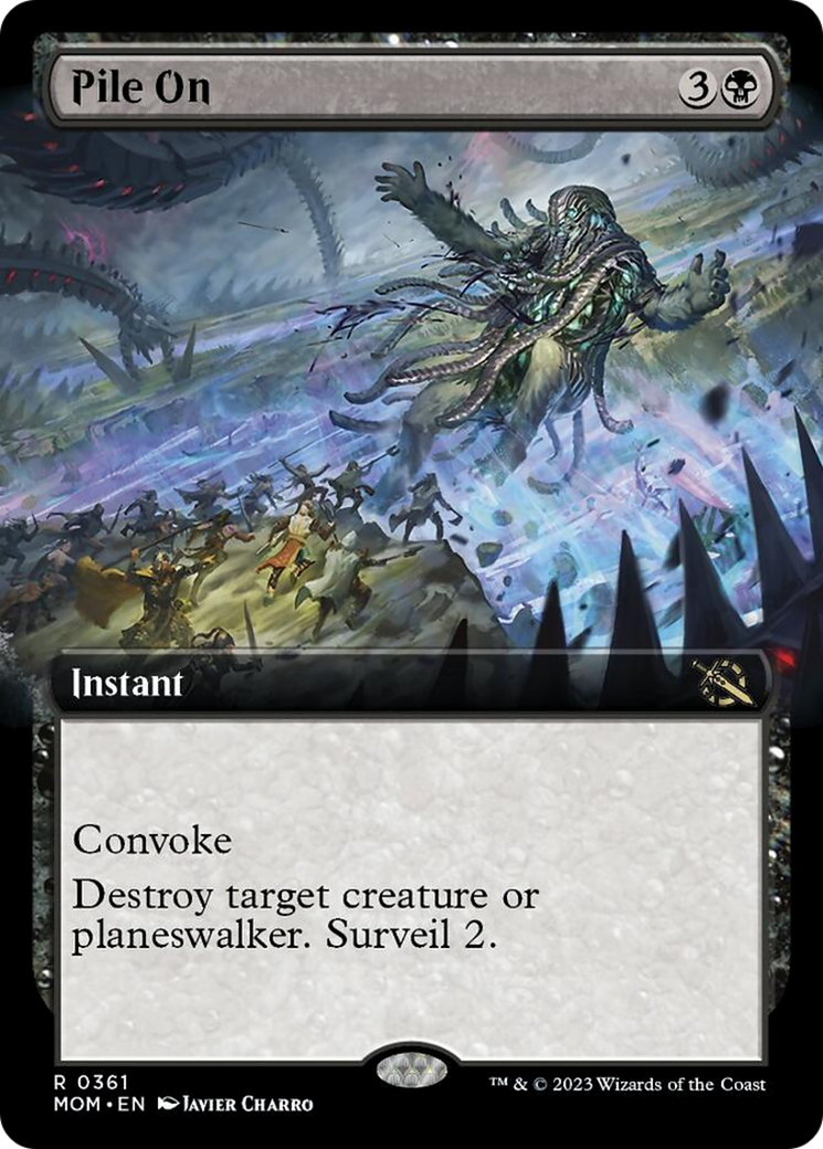 Pile On (Extended Art) [March of the Machine] Foil