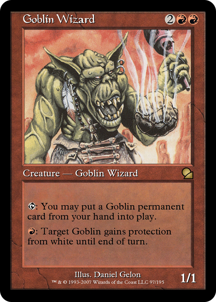 Goblin Wizard  [Masters Edition] Foil