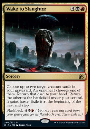 Wake to Slaughter (Promo Pack) [Innistrad: Midnight Hunt Promos] Foil